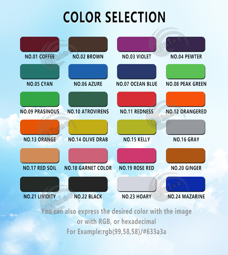 Custom color description Other instructions