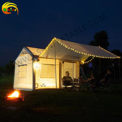 Outdoor camping inflatable tent suitable for family travel gatherings Very lightweight large waterproof outdoor camping inflatable tent suitable for family travel gatherings with an air column cabin tent