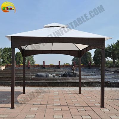 Strong four post awning for the seaside