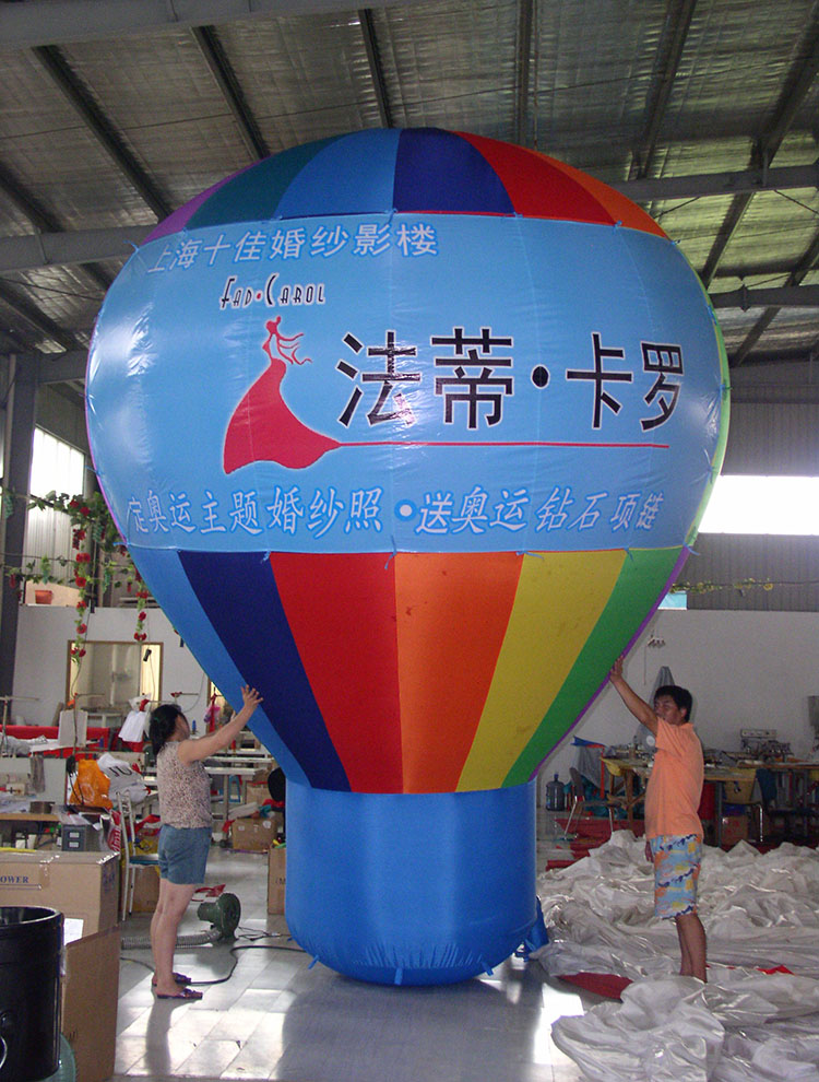 High quality inflated balloon in the shape of a hot air balloon detailed description 4 Detailed description 4