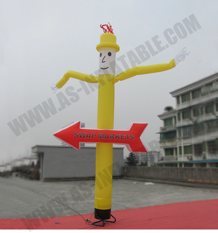 With skirt inflatable dancer detailed description 2 Detailed description 2