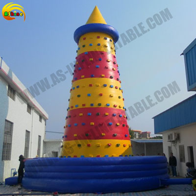 Strong inflatable climbing wall for promotion Publicity