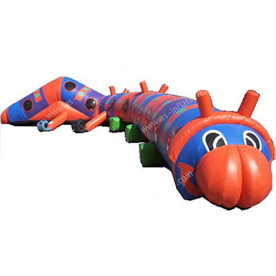 Strong inflatable caterpillar tunnel for promotion Publicity
